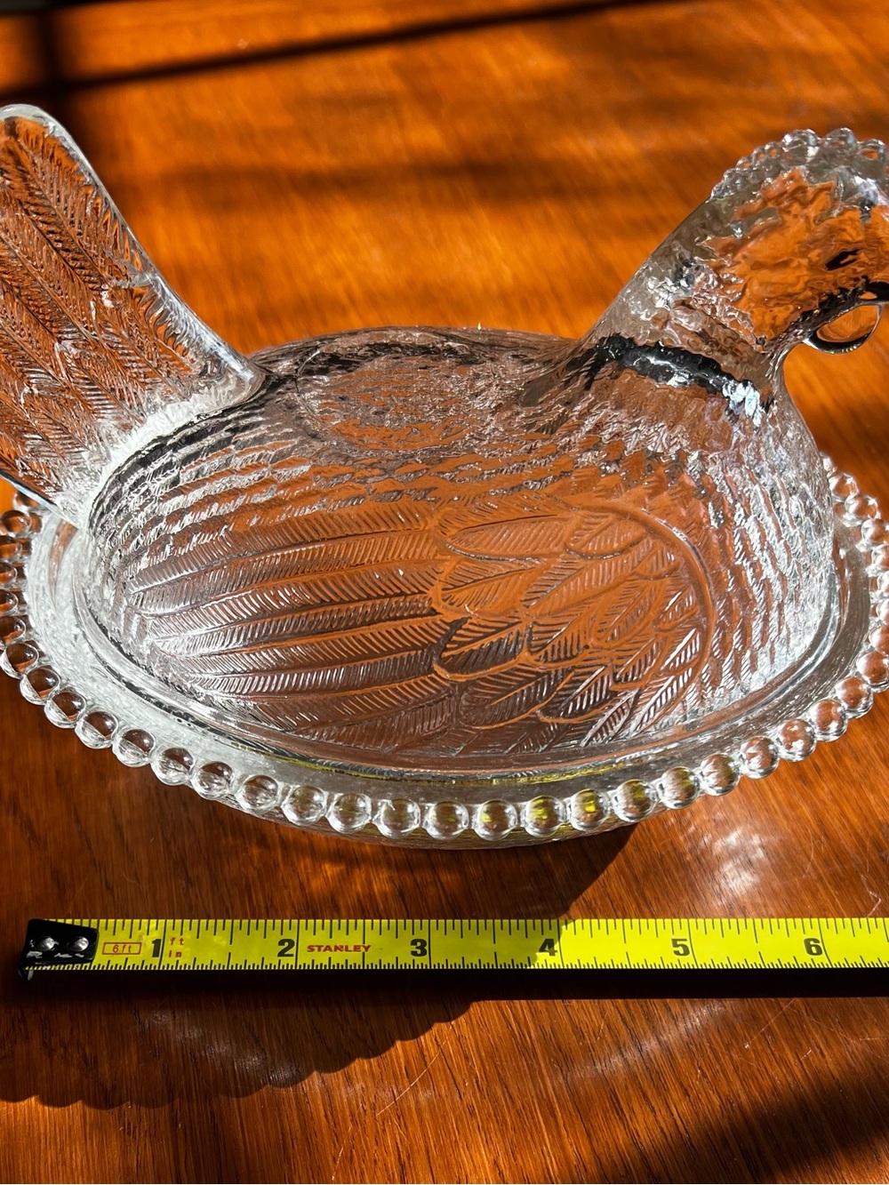 Indiana Glass Clear Hen on Nest Covered Dish - Picture 6 of 7